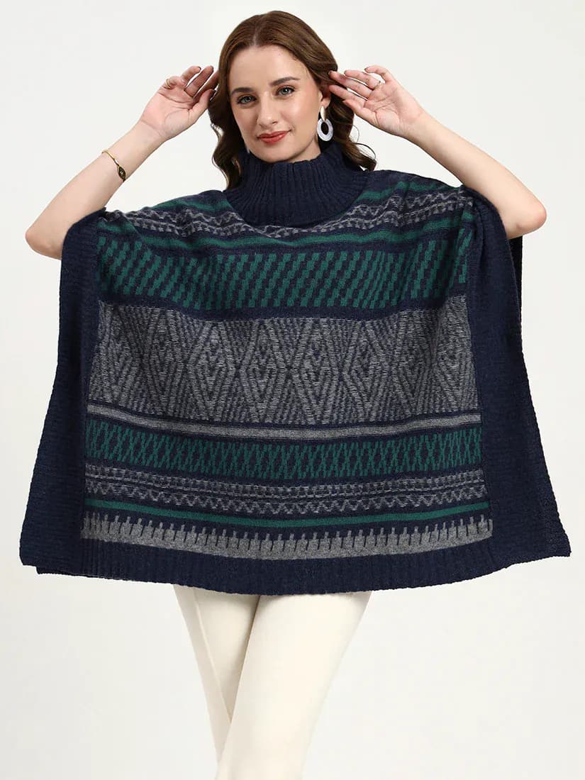  Midnight Rowan Poncho