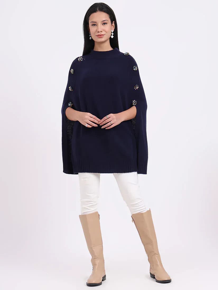 Midnight Crest Poncho