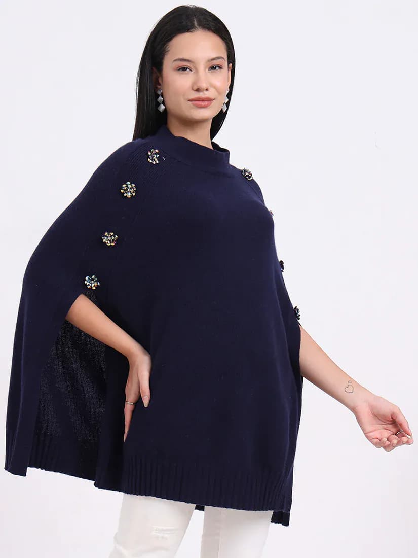 Midnight Crest Poncho