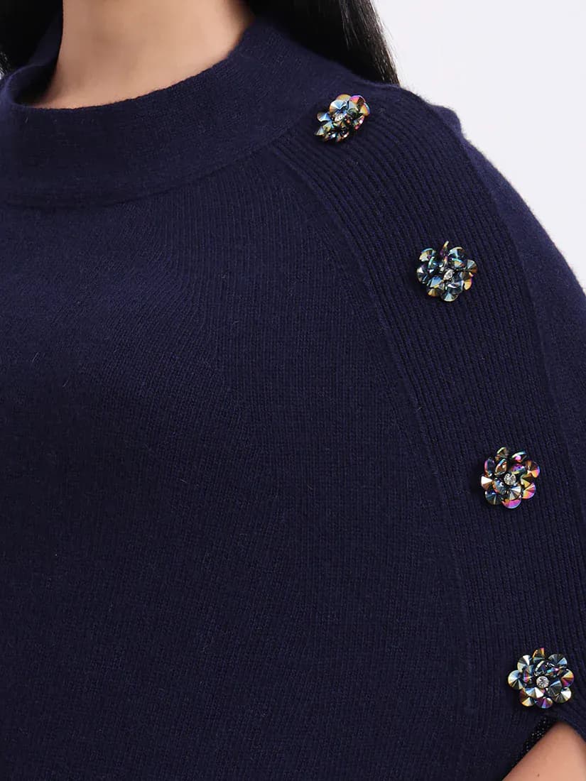 Midnight Crest Poncho