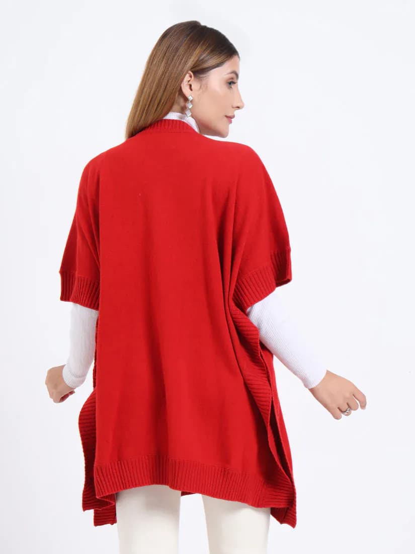  Crimson Jewel Poncho