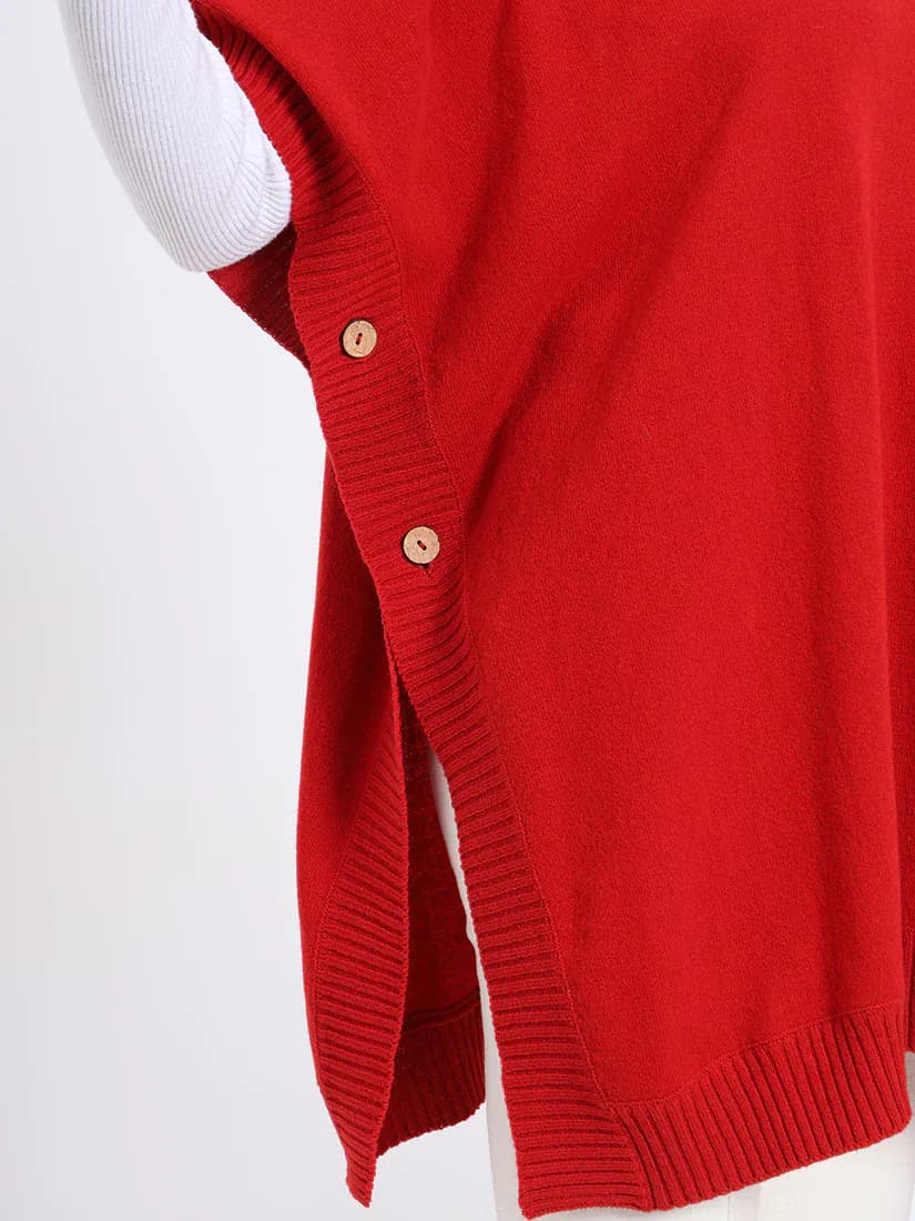  Crimson Jewel Poncho