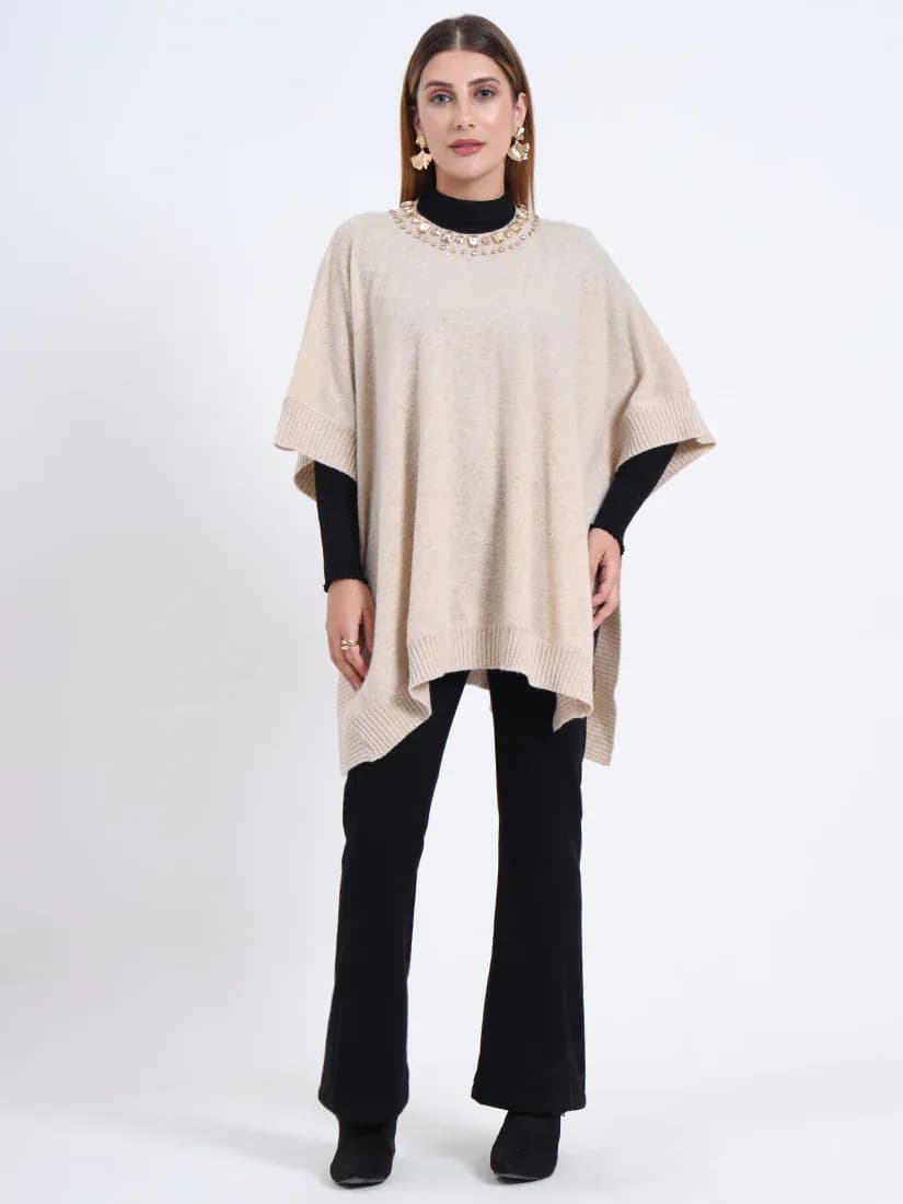  Ivory Aura Poncho