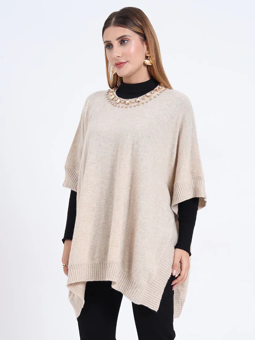  Ivory Aura Poncho