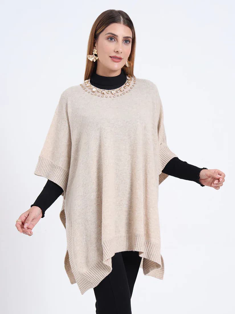  Ivory Aura Poncho