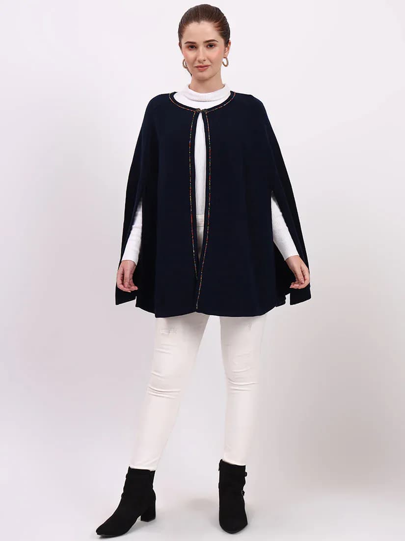 Navy Monarch Poncho