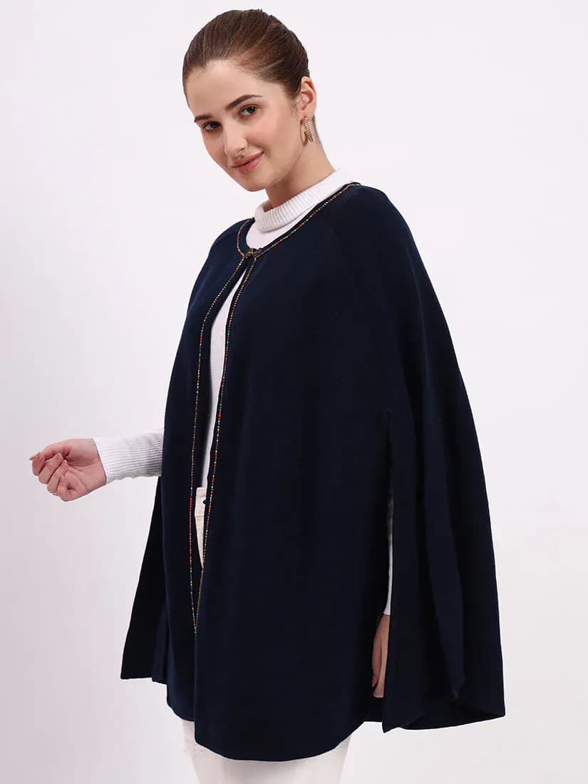 Navy Monarch Poncho