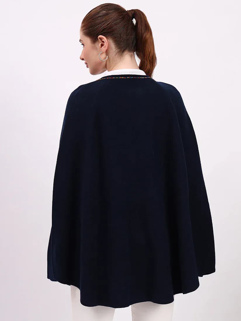 Navy Monarch Poncho