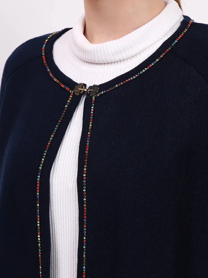Navy Monarch Poncho