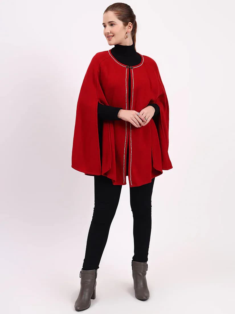 Crimson Monarch Poncho