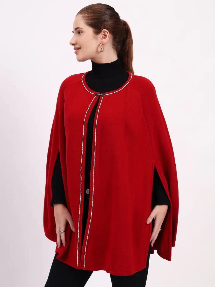 Crimson Monarch Poncho