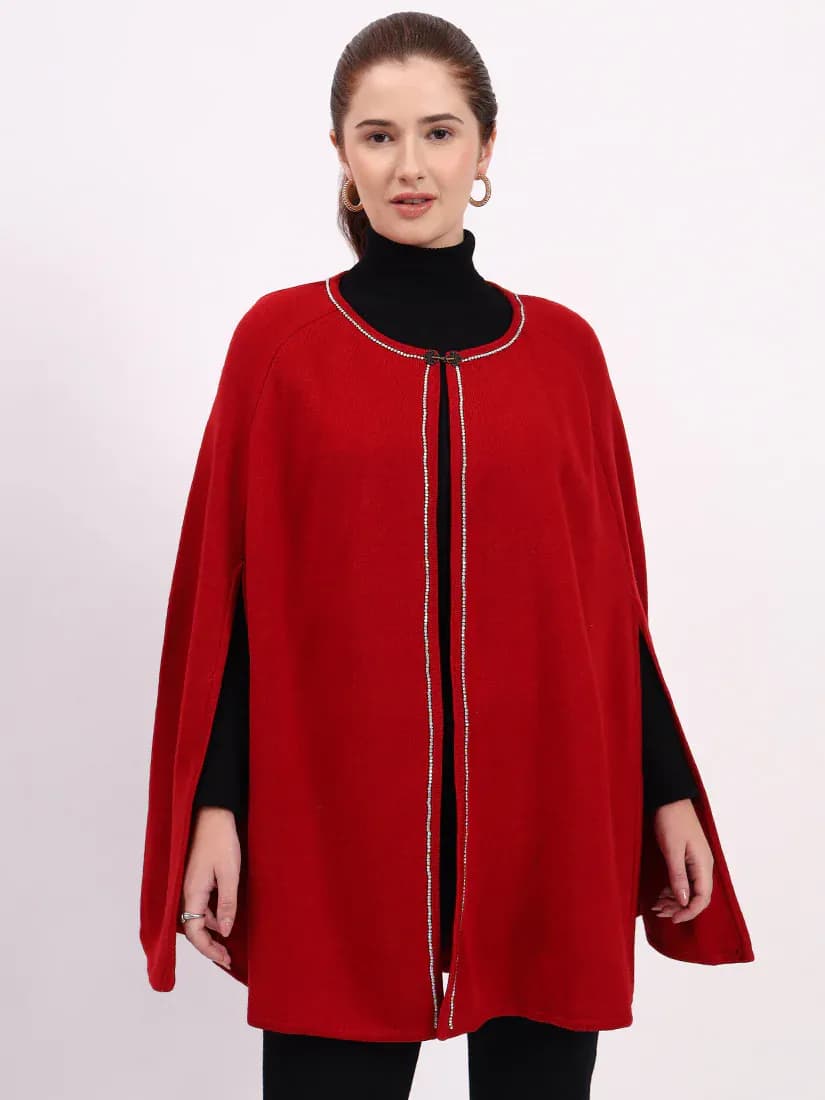 Crimson Monarch Poncho