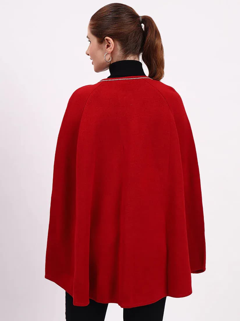 Crimson Monarch Poncho