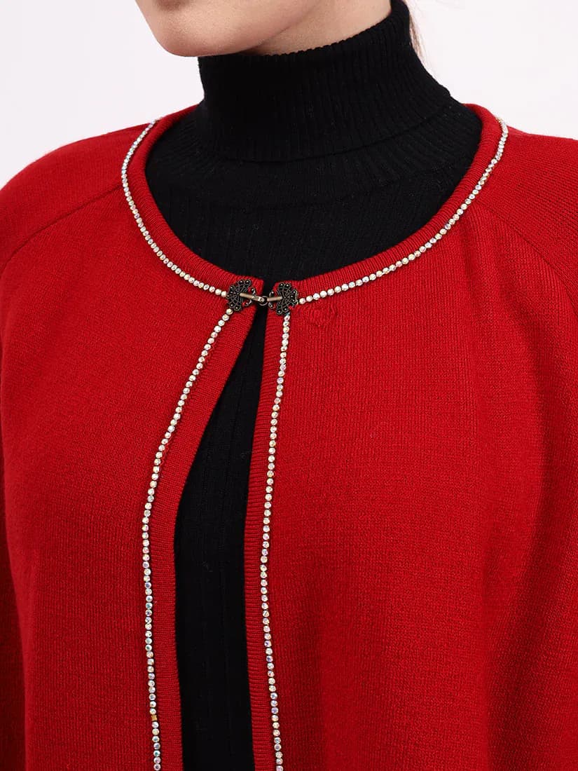 Crimson Monarch Poncho