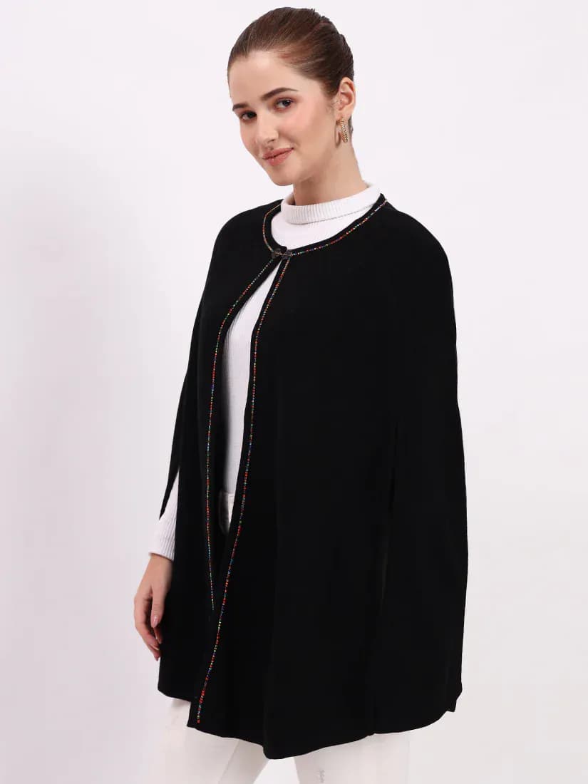  Noir Monarch Poncho