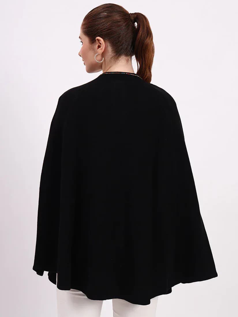 Noir Monarch Poncho
