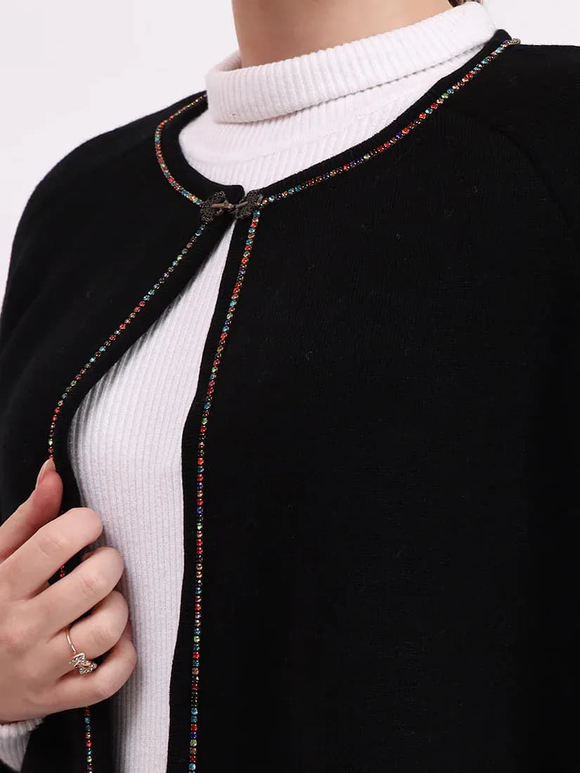 Noir Monarch Poncho