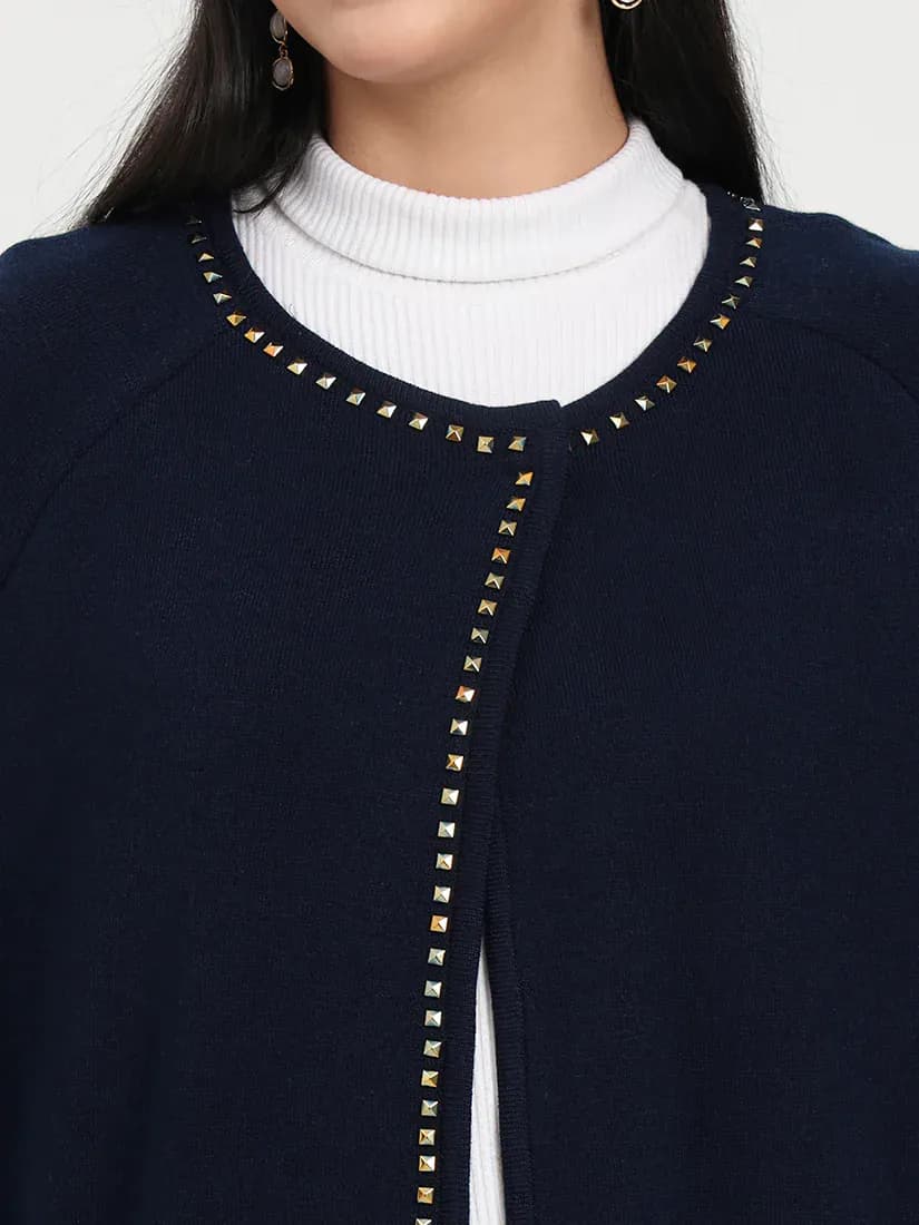 Navy Regent Poncho