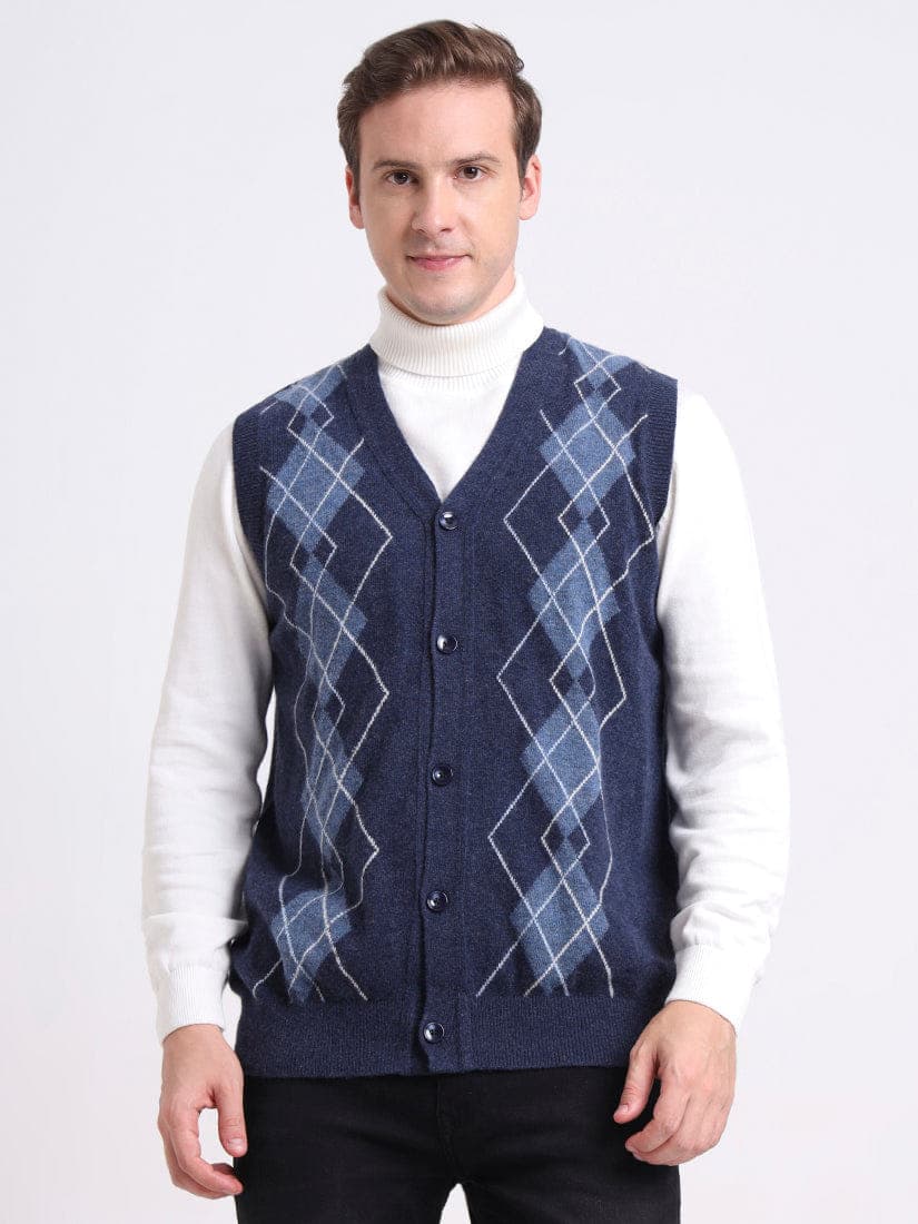 Lochside Midnight Sleeveless Cardigan