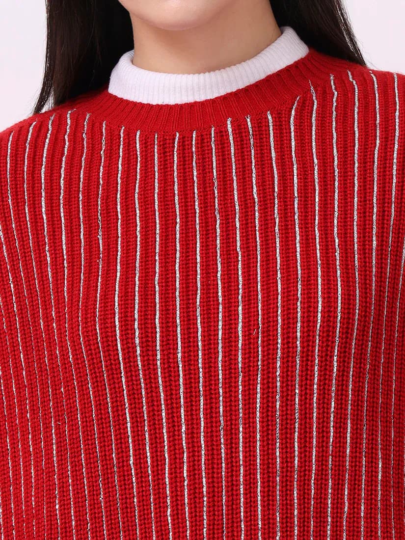  Crimson Veil Poncho