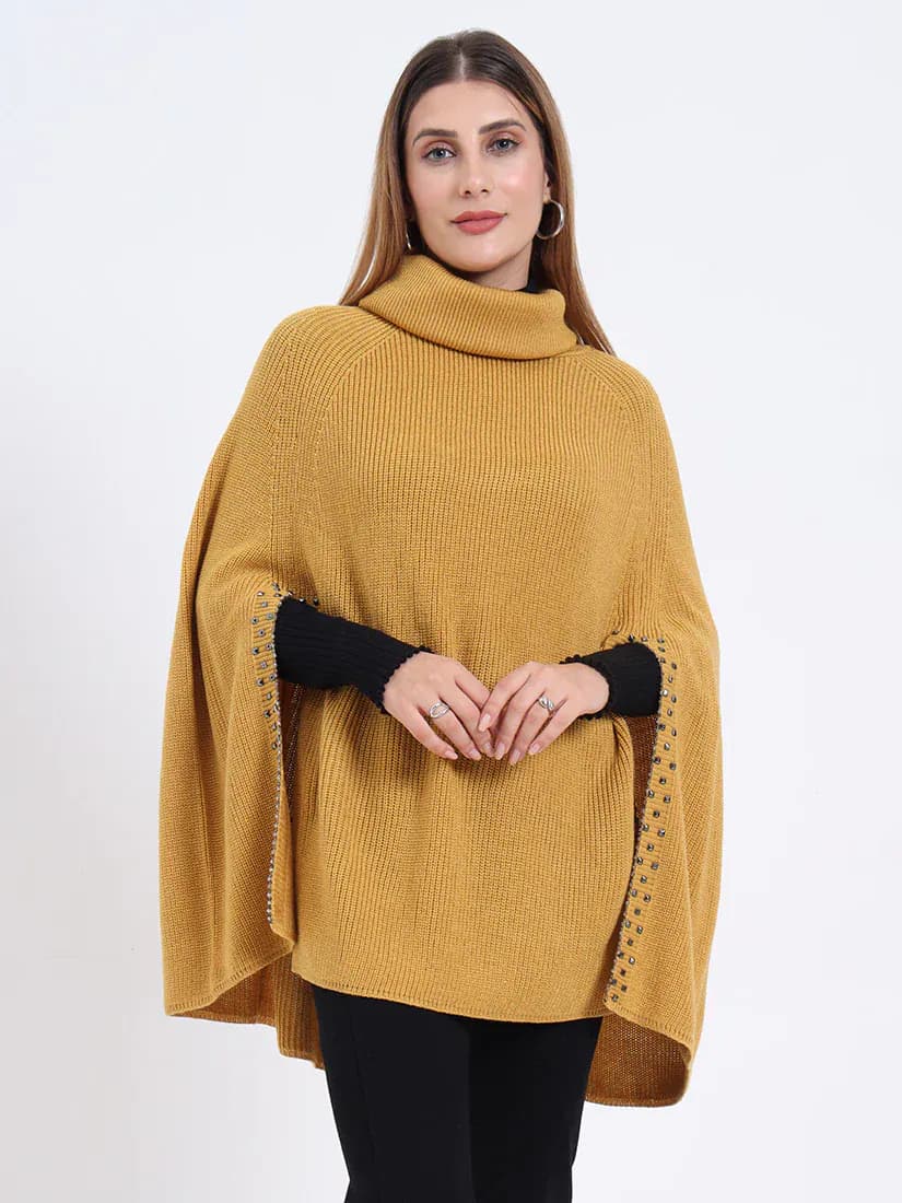  Golden Saffron Poncho