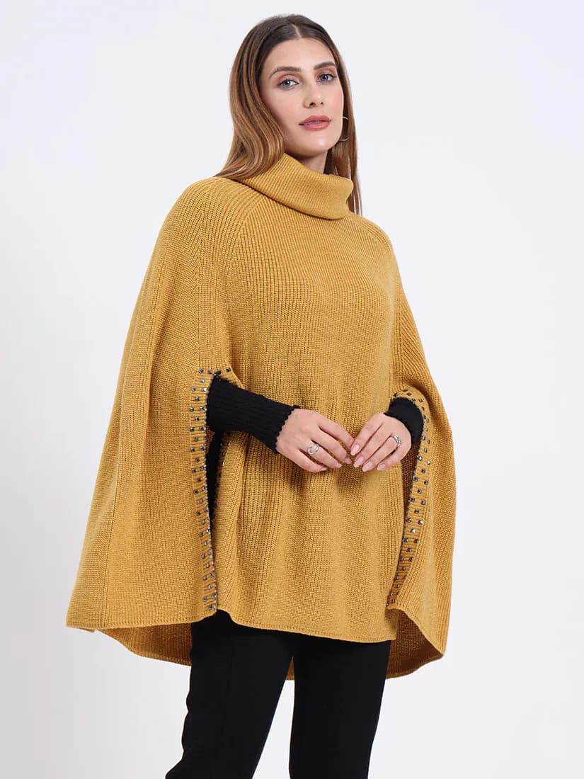  Golden Saffron Poncho