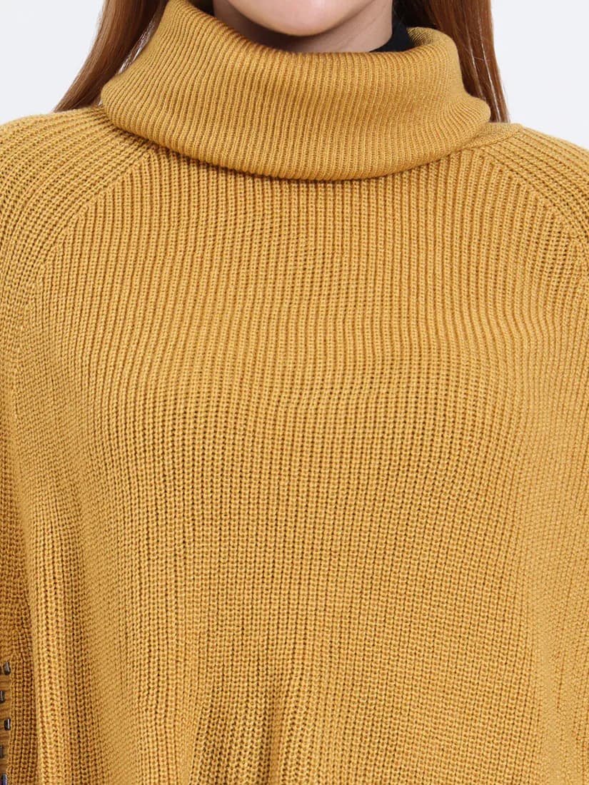  Golden Saffron Poncho