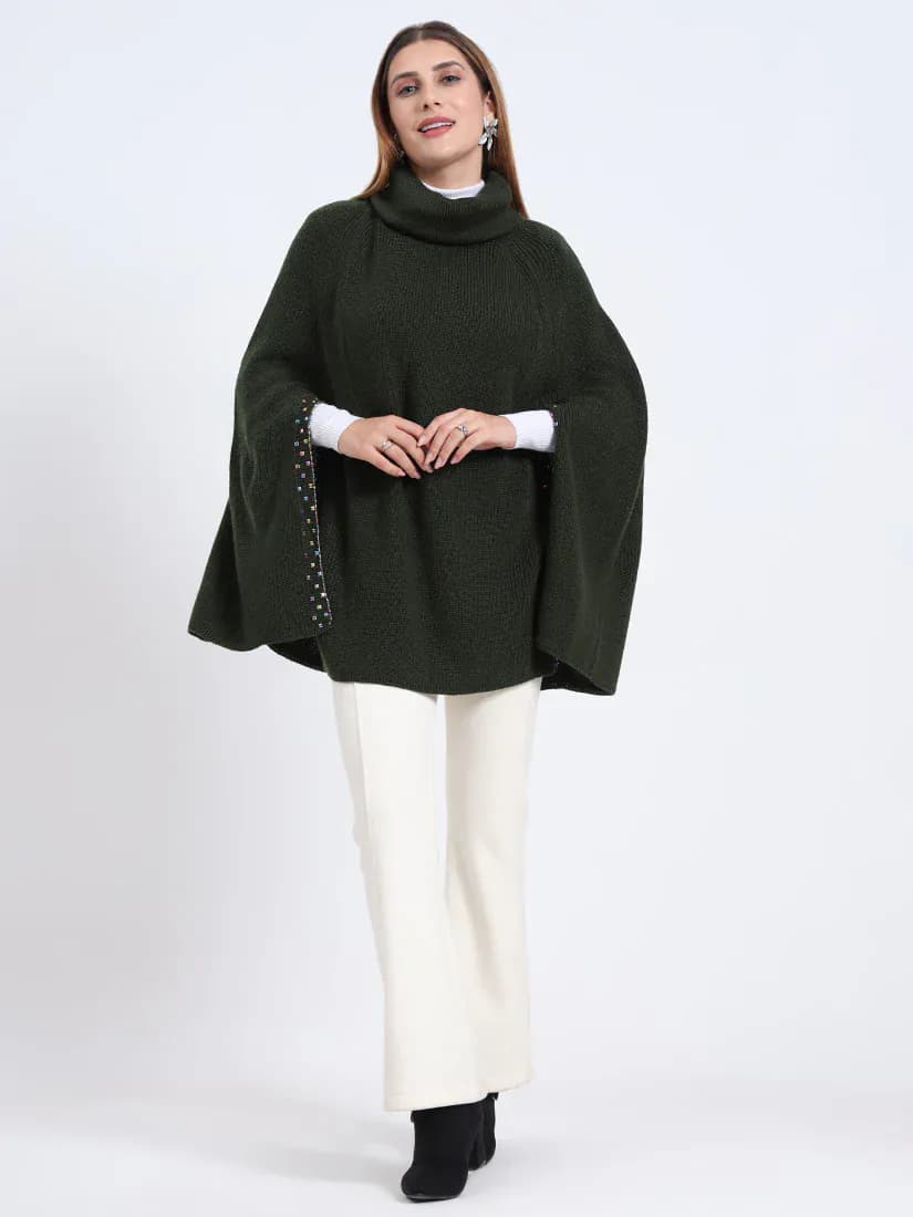 Olive Terra Poncho