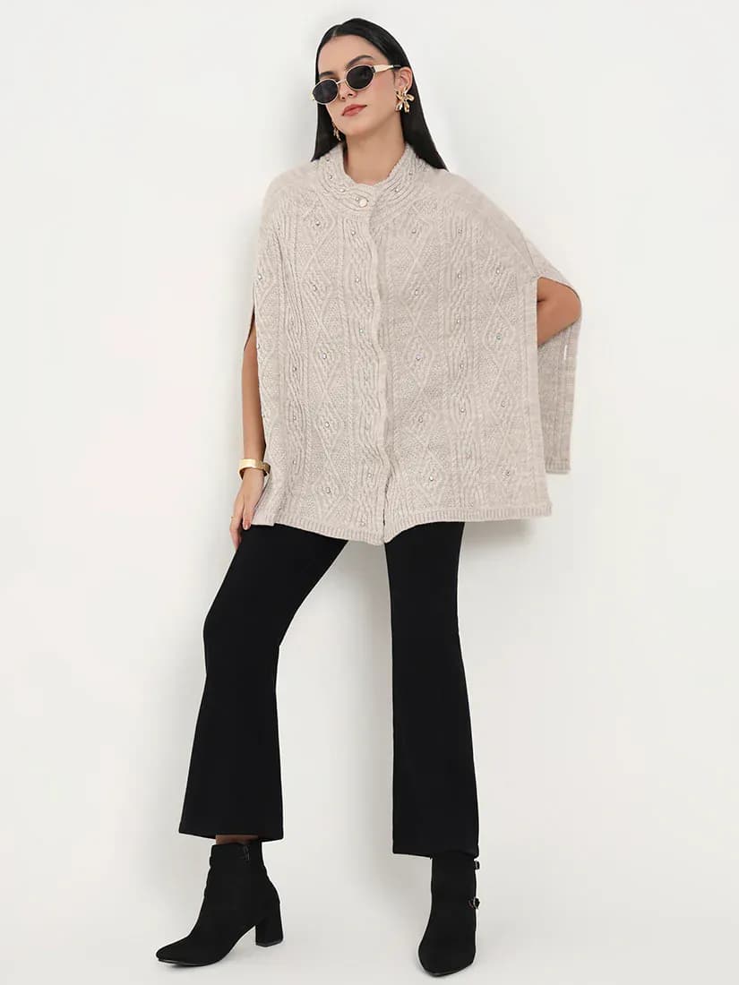 Ivory Pearl Poncho