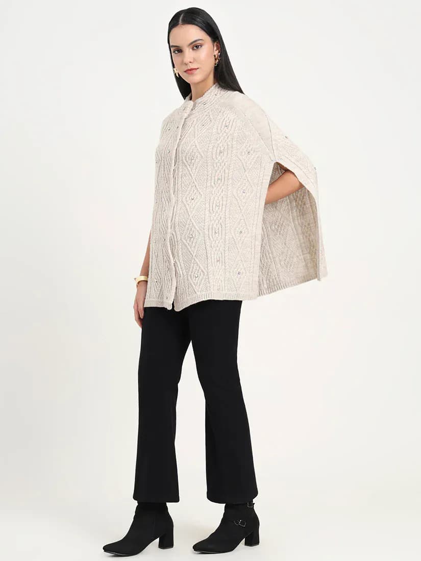  Ivory Pearl Poncho