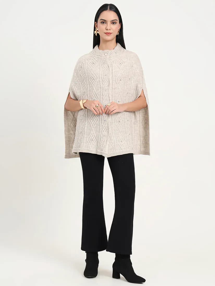  Ivory Pearl Poncho