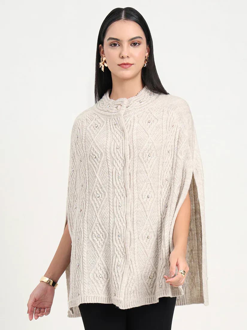  Ivory Pearl Poncho