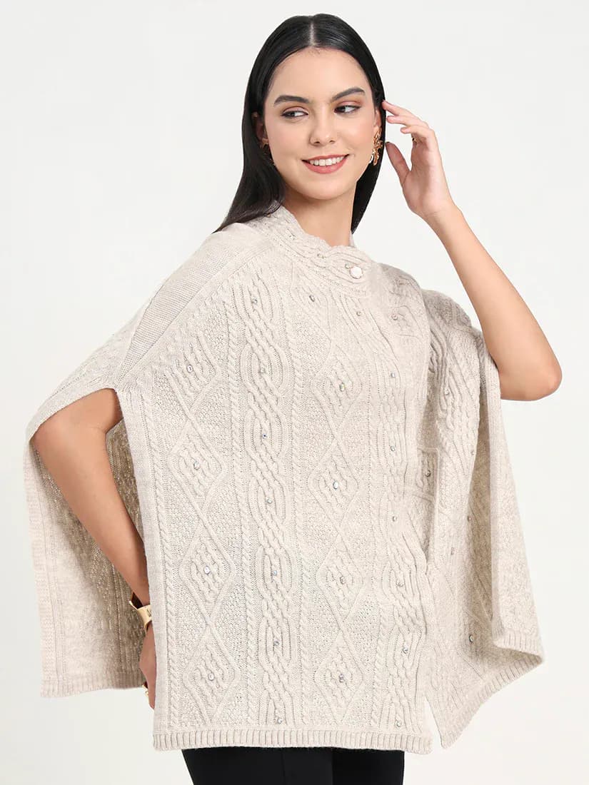  Ivory Pearl Poncho