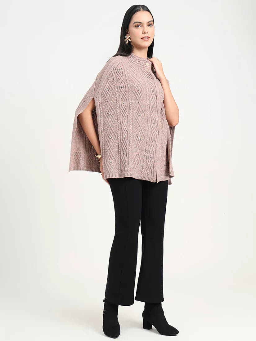 Rose Pearl Poncho