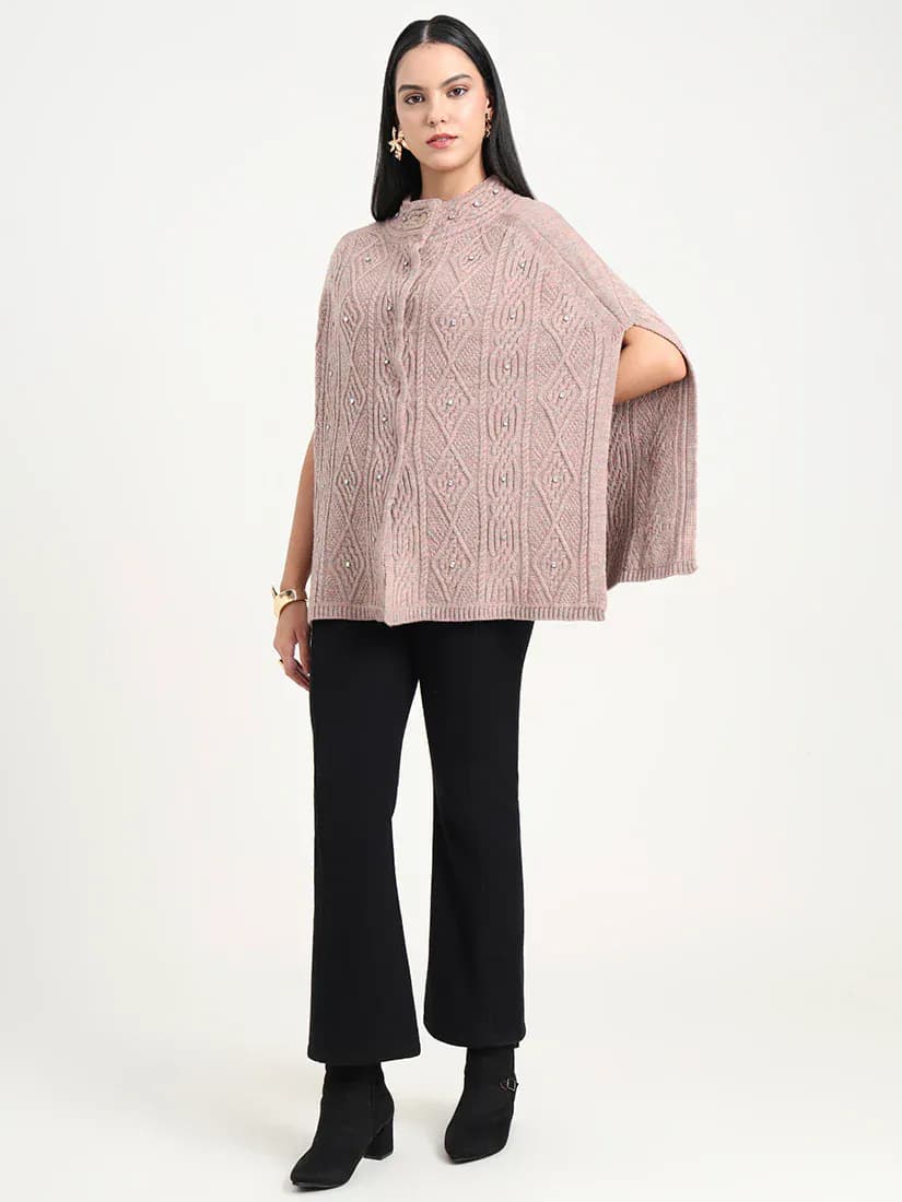 Rose Pearl Poncho