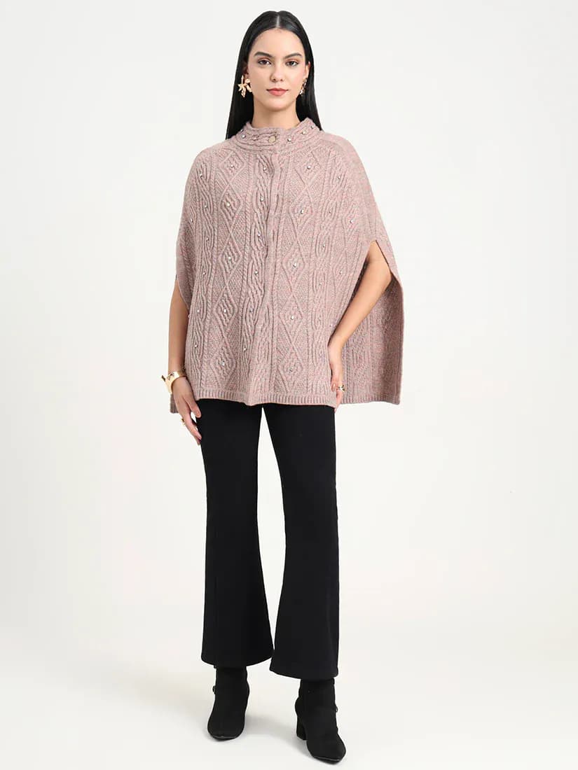 Rose Pearl Poncho