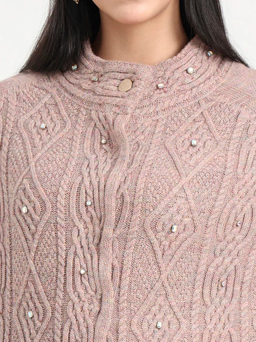 Rose Pearl Poncho