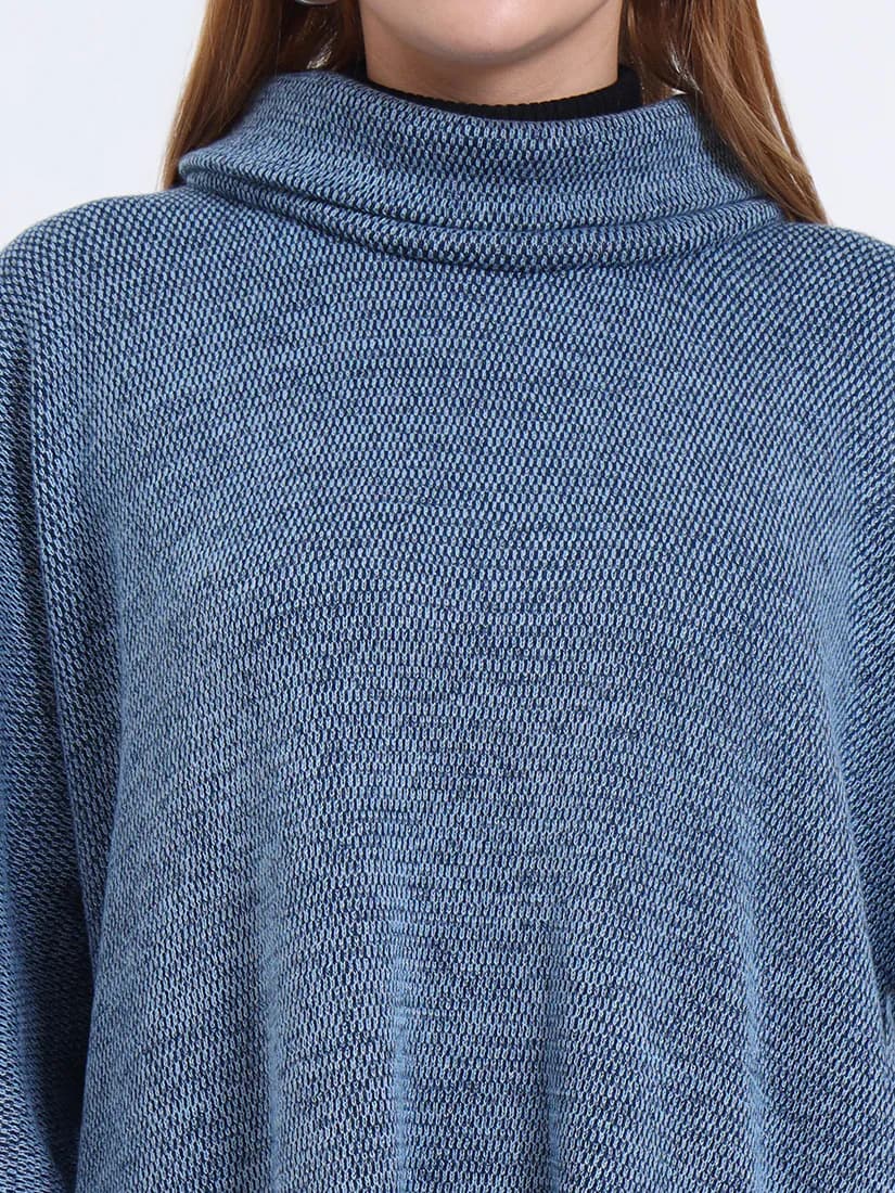 Azure Drift Poncho