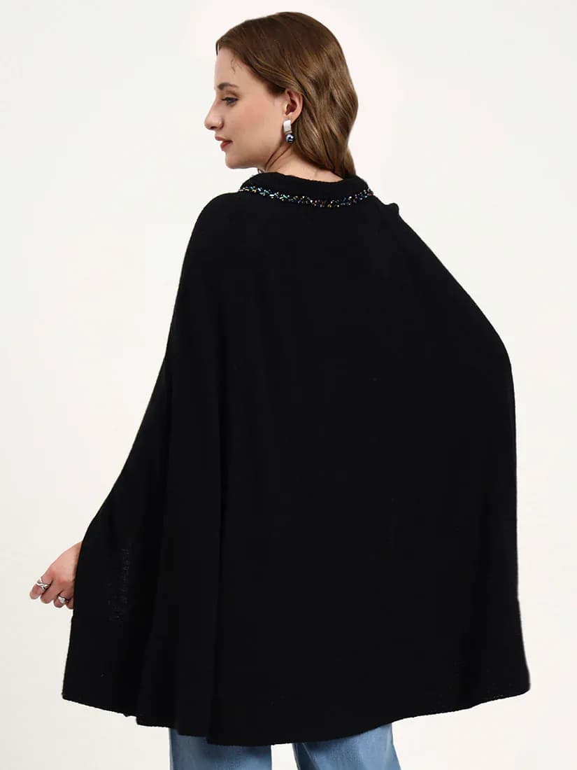 Nocturne Midnight Jewel Poncho