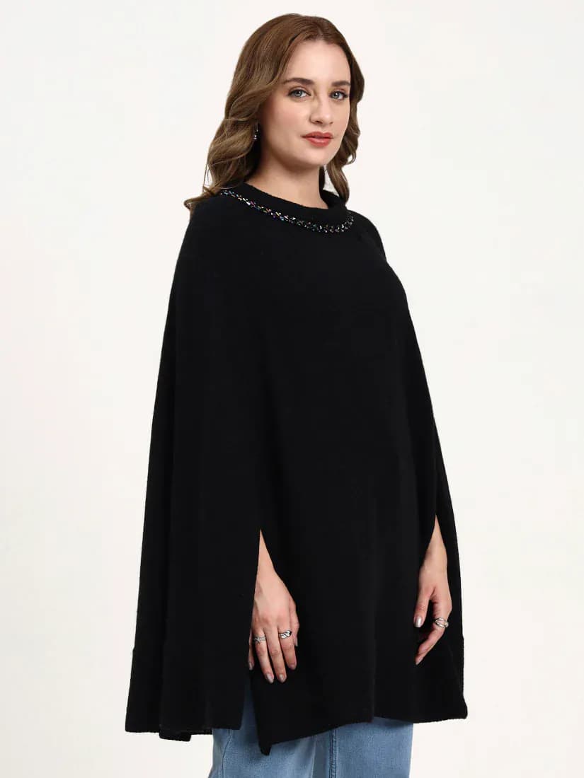 Nocturne Midnight Jewel Poncho