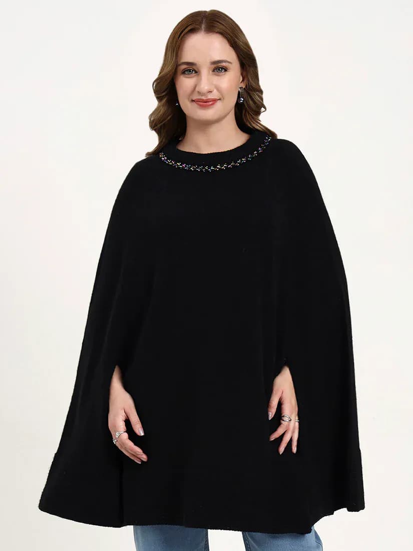 Nocturne Midnight Jewel Poncho