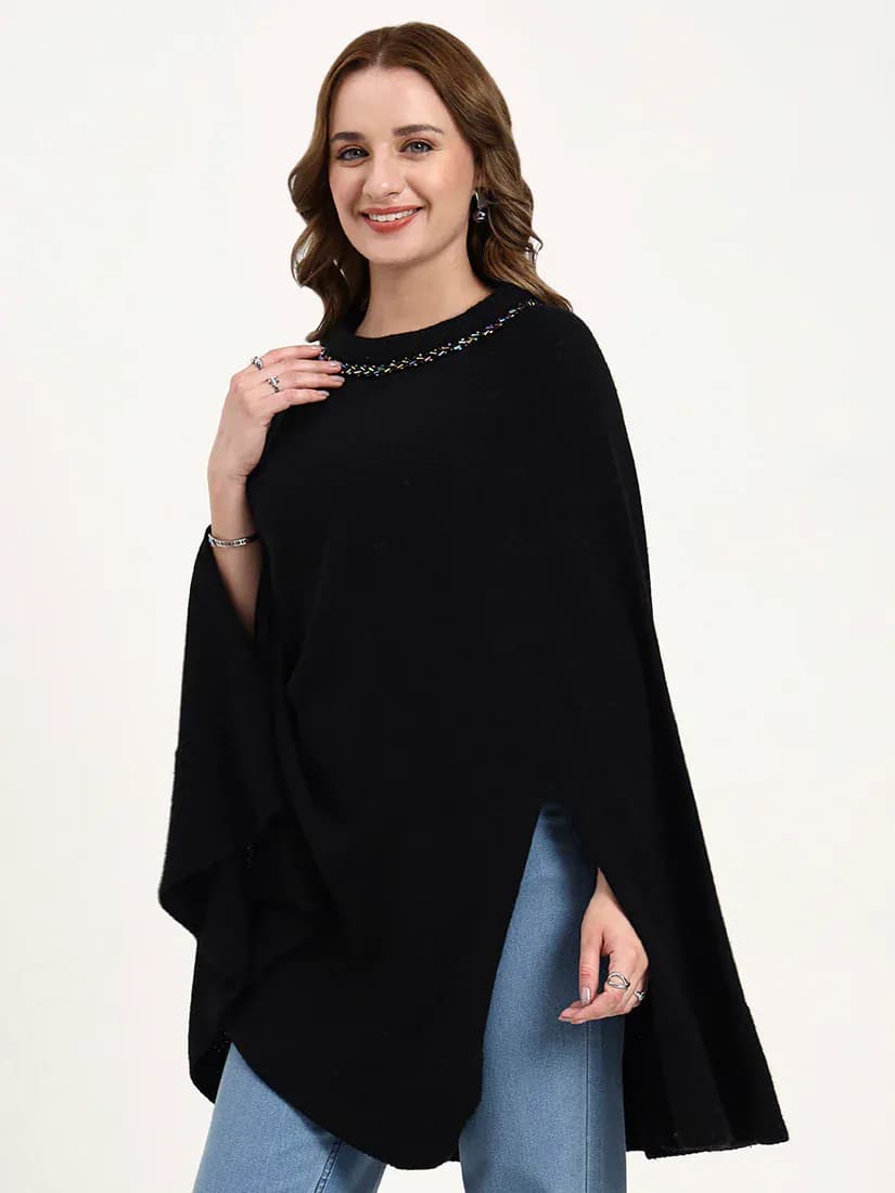 Nocturne Midnight Jewel Poncho