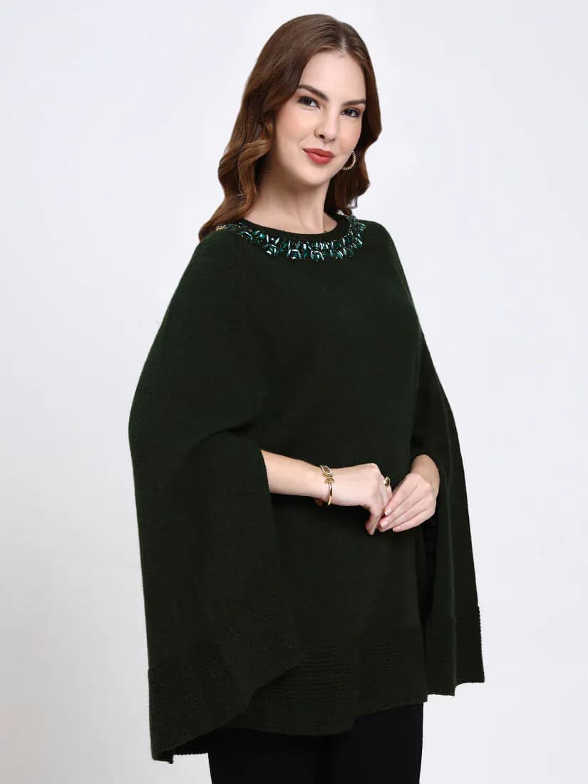 Emerald Crest Poncho
