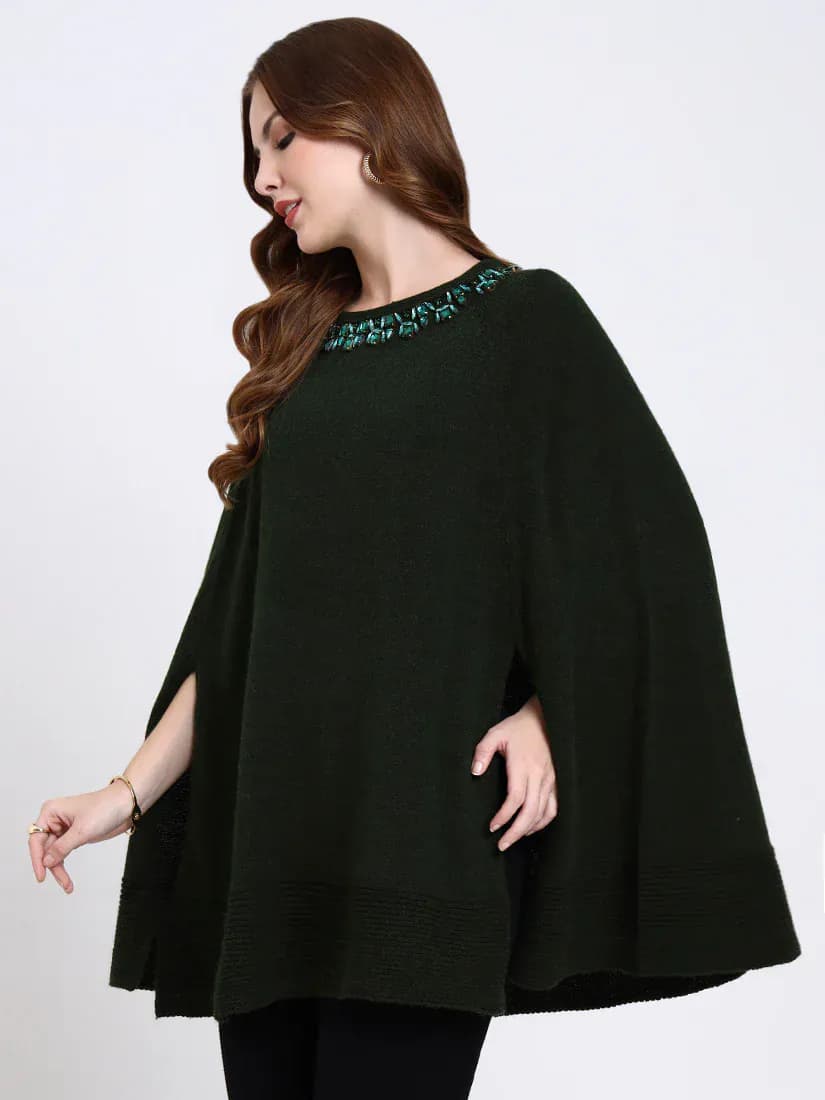 Emerald Crest Poncho