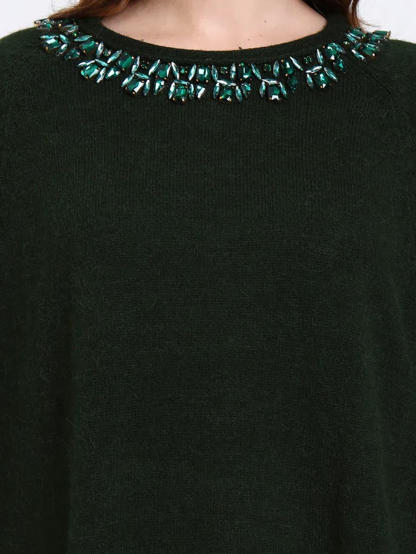 Emerald Crest Poncho