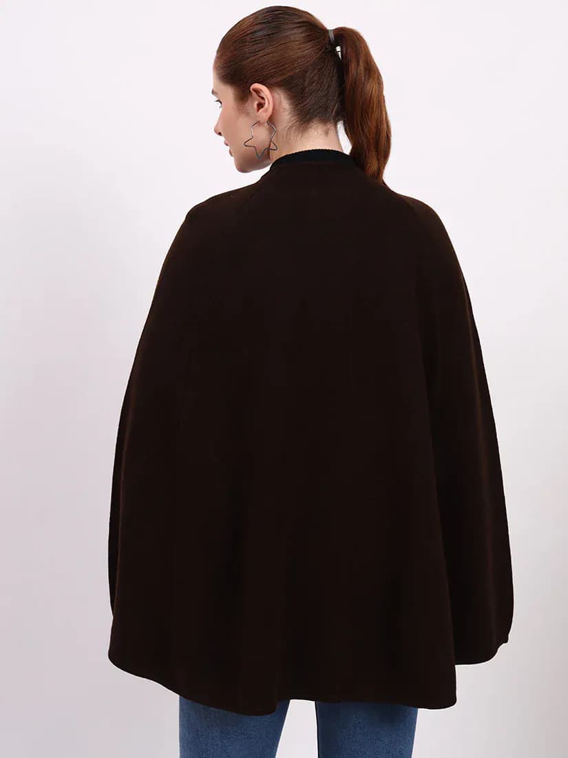 Coffee Crest Poncho