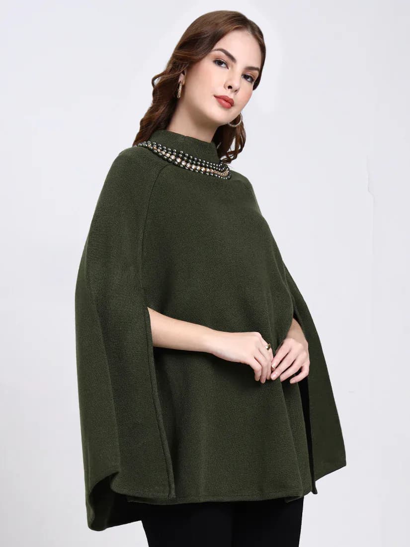 Verdant Halo Poncho