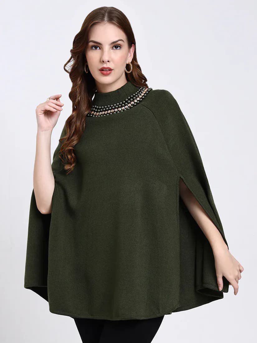 Verdant Halo Poncho