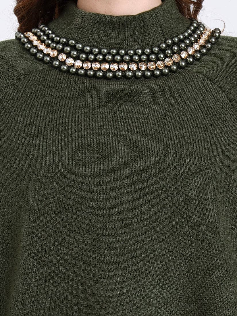 Verdant Halo Poncho