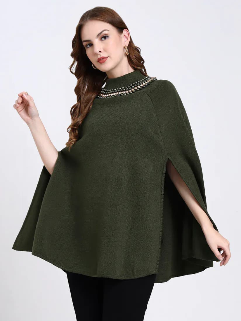 Verdant Halo Poncho